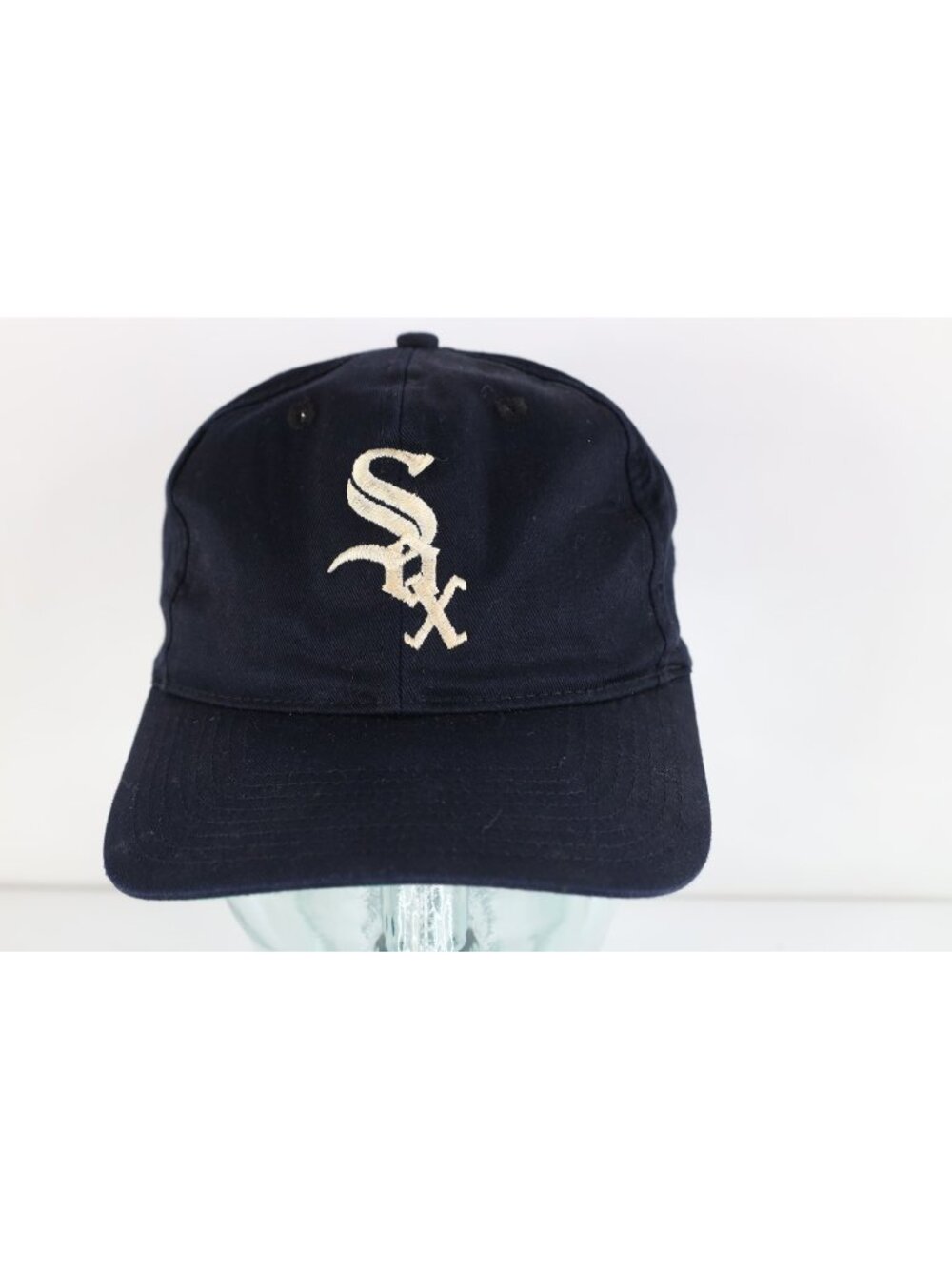 Vintage 90s Spell Out Eazy E NWA Chicago White Sox Baseball Snapback Hat Black